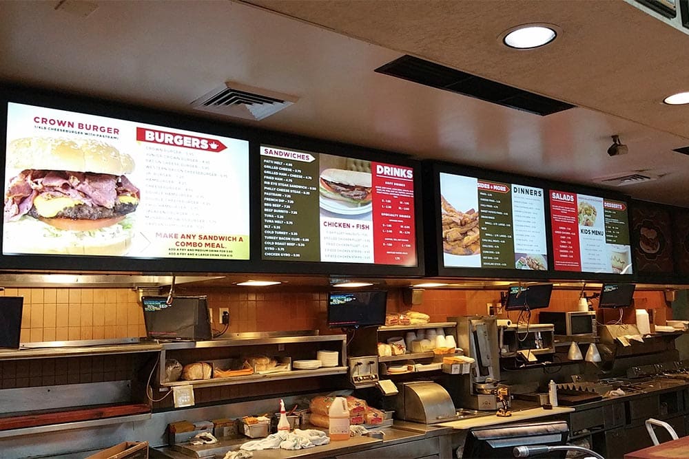 Crown Burgers Digital Menus STREAM