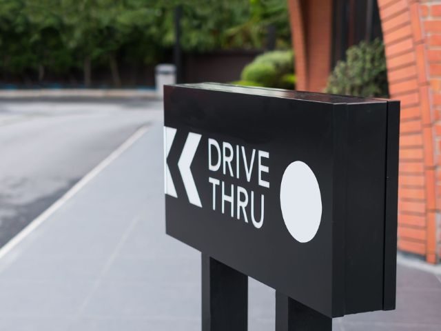 How much does a drive-thru cost? Directional Signage