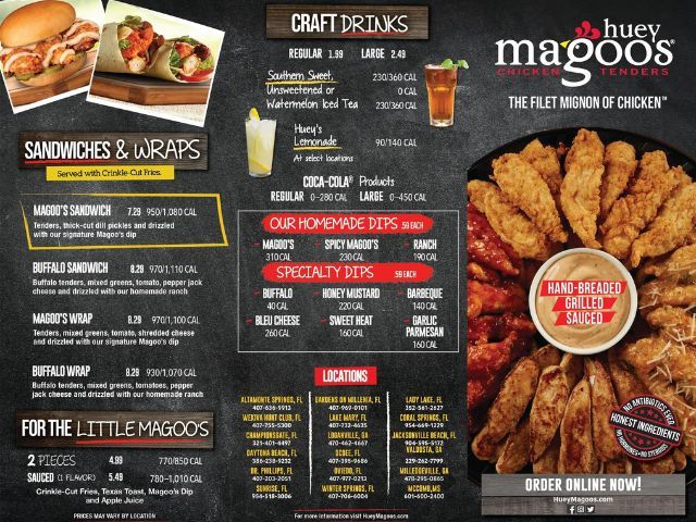 Drive Thru Menu Design